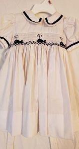 VGUC hand smocked vintage toddler dress